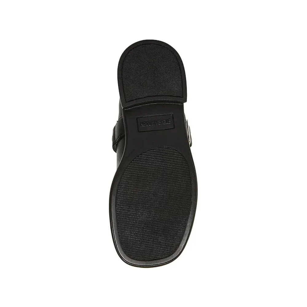 Steve Madden Bitsy Flats Girls US 3Y M Black Adjustable Strap Mary Jane NCZ208